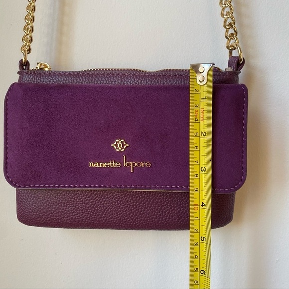 NWOT Nanette Lepore Purple Crossbody Bag - Picture 4 of 7